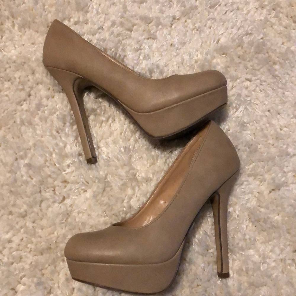 Nude high heels